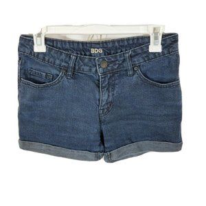 BDG Urban Outfitters Women's Mid Rise Alexa Denim Shorts Size 27 Dark Wash